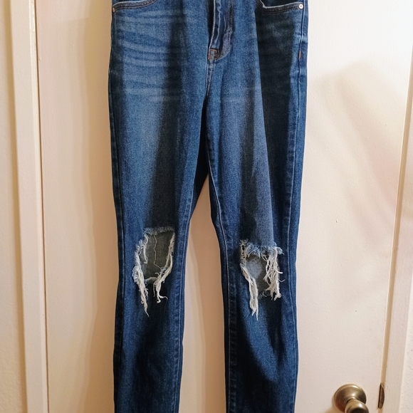 NOBO Women's Straight Leg Jeans in Dark Blue - Picture 1 of 5